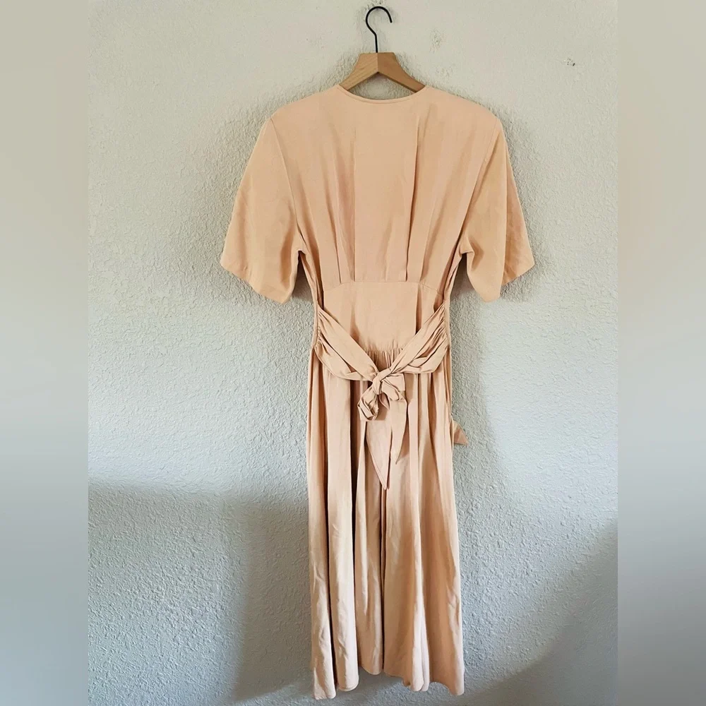 Vintage Peach Midi Dress - Picture 4 of 16